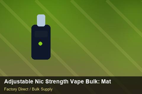 Adjustable Nic Strength Vape Bulk — Adjustable Nic Strength Vape Bulk: Material & Ingredients — Carbon Footprint photo 2
