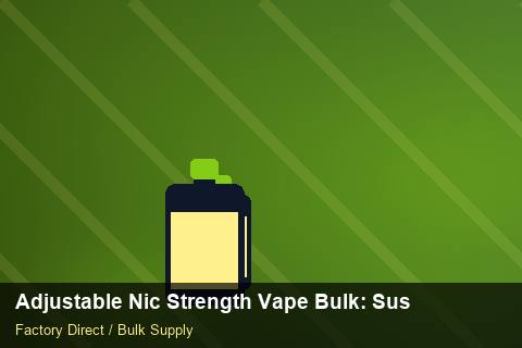 Adjustable Nic Strength Vape Bulk — Adjustable Nic Strength Vape Bulk: Sustainability — Carbon Footprint photo 1
