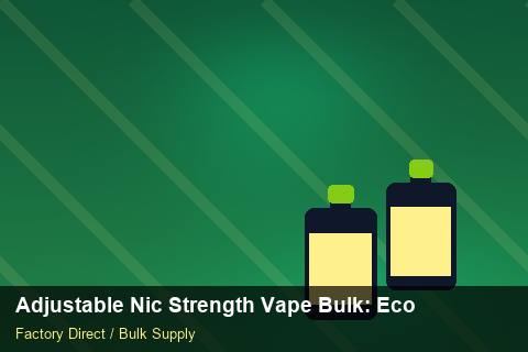 Adjustable Nic Strength Vape Bulk — Adjustable Nic Strength Vape Bulk: Eco-Friendly Materials — Carbon Footprint photo 1