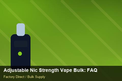 Adjustable Nic Strength Vape Bulk — Adjustable Nic Strength Vape Bulk: FAQ — Carbon Footprint photo 1