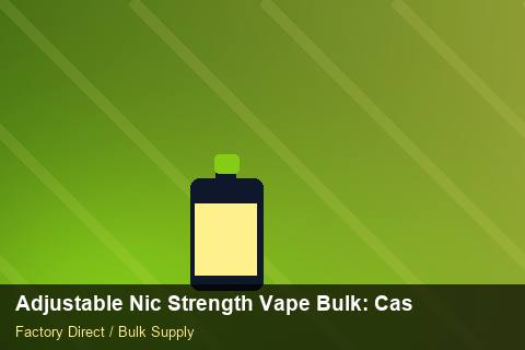 Adjustable Nic Strength Vape Bulk — Adjustable Nic Strength Vape Bulk: Case Studies — Carbon Footprint photo 2