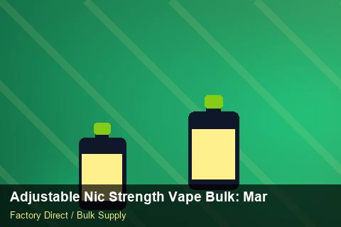 Adjustable Nic Strength Vape Bulk — Adjustable Nic Strength Vape Bulk: Margin Calculator — Carbon Footprint photo 1