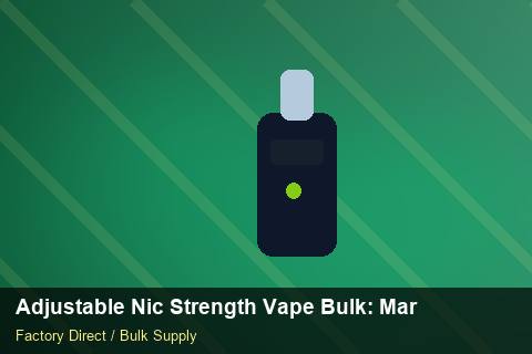 Adjustable Nic Strength Vape Bulk — Adjustable Nic Strength Vape Bulk: Market Comparison — Carbon Footprint photo 1