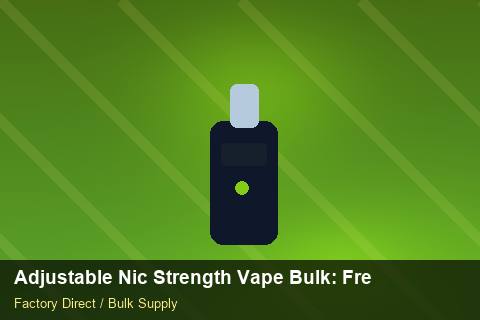 Adjustable Nic Strength Vape Bulk — Adjustable Nic Strength Vape Bulk: Freight Insurance — Carbon Footprint photo 2
