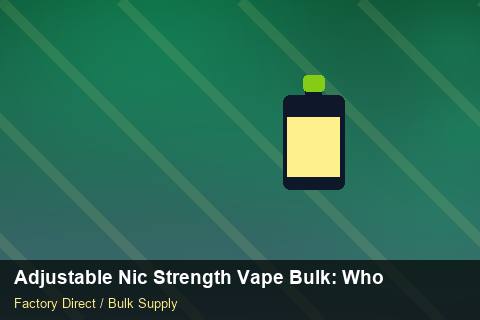 Adjustable Nic Strength Vape Bulk — Adjustable Nic Strength Vape Bulk: Wholesale Price — Battery Recycling photo 2