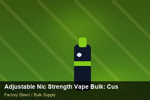 Adjustable Nic Strength Vape Bulk — Adjustable Nic Strength Vape Bulk: Customs Documentation — Battery Recycling photo 1