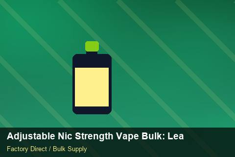 Adjustable Nic Strength Vape Bulk — Adjustable Nic Strength Vape Bulk: Lead Time & MOQ — Battery Recycling photo 1