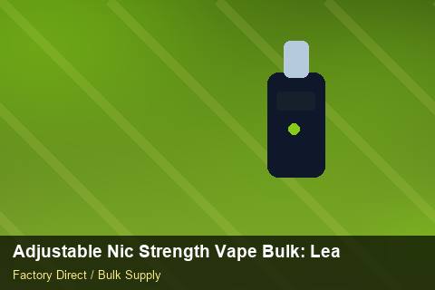 Adjustable Nic Strength Vape Bulk — Adjustable Nic Strength Vape Bulk: Lead Time & MOQ — Battery Recycling photo 2