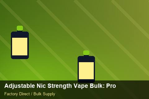 Adjustable Nic Strength Vape Bulk — Adjustable Nic Strength Vape Bulk: Procurement Strategy — Battery Recycling photo 1