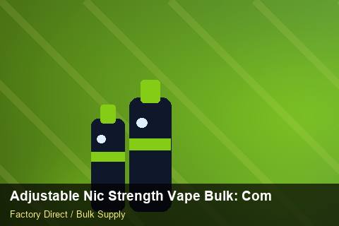 Adjustable Nic Strength Vape Bulk — Adjustable Nic Strength Vape Bulk: Compliance Standards — Battery Recycling photo 1