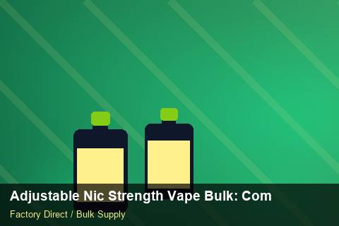 Adjustable Nic Strength Vape Bulk — Adjustable Nic Strength Vape Bulk: Compliance Standards — Battery Recycling photo 2