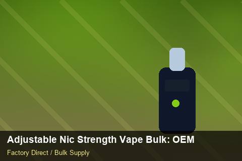 Adjustable Nic Strength Vape Bulk — Adjustable Nic Strength Vape Bulk: OEM & ODM Service — Battery Recycling photo 1