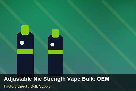 Adjustable Nic Strength Vape Bulk — Adjustable Nic Strength Vape Bulk: OEM & ODM Service — Battery Recycling photo 2