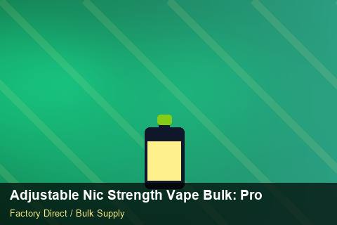 Adjustable Nic Strength Vape Bulk — Adjustable Nic Strength Vape Bulk: Production Capacity — Battery Recycling photo 1