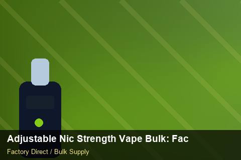 Adjustable Nic Strength Vape Bulk — Adjustable Nic Strength Vape Bulk: Factory Audit Report — Battery Recycling photo 1