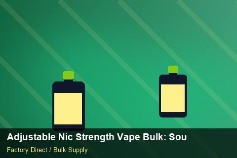 Adjustable Nic Strength Vape Bulk — Adjustable Nic Strength Vape Bulk: Sourcing Workflow — Battery Recycling photo 2