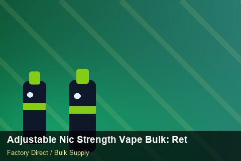 Adjustable Nic Strength Vape Bulk — Adjustable Nic Strength Vape Bulk: Returns & Warranty — Battery Recycling photo 1