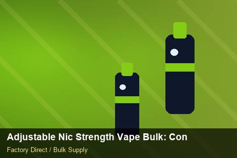 Adjustable Nic Strength Vape Bulk — Adjustable Nic Strength Vape Bulk: Contract Essentials — Battery Recycling photo 1