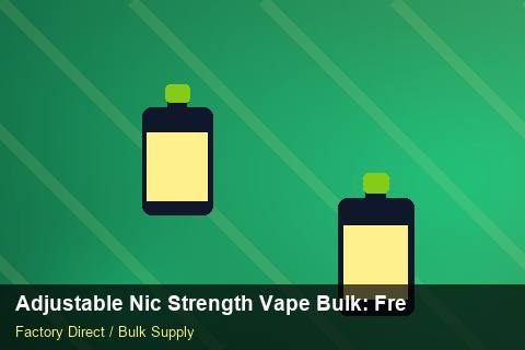 Adjustable Nic Strength Vape Bulk — Adjustable Nic Strength Vape Bulk: Freight Insurance — Battery Recycling photo 1