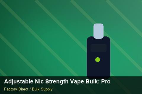 Adjustable Nic Strength Vape Bulk — Adjustable Nic Strength Vape Bulk: Product Launch Playbook — Battery Recycling photo 1