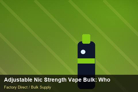 Adjustable Nic Strength Vape Bulk — Adjustable Nic Strength Vape Bulk: Wholesale Price — WEEE Compliance photo 1