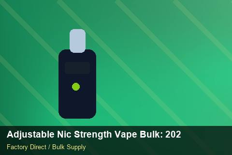Adjustable Nic Strength Vape Bulk — Adjustable Nic Strength Vape Bulk: 2026 Buyer's Handbook — WEEE Compliance photo 2
