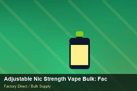 Adjustable Nic Strength Vape Bulk — Adjustable Nic Strength Vape Bulk: Factory Direct Quote — WEEE Compliance photo 1