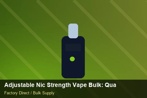 Adjustable Nic Strength Vape Bulk — Adjustable Nic Strength Vape Bulk: Quality Inspection Checklist — WEEE Compliance photo 1