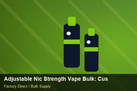 Adjustable Nic Strength Vape Bulk — Adjustable Nic Strength Vape Bulk: Customs Documentation — WEEE Compliance photo 1