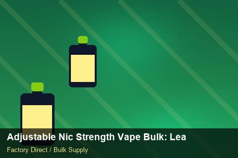 Adjustable Nic Strength Vape Bulk — Adjustable Nic Strength Vape Bulk: Lead Time & MOQ — WEEE Compliance photo 1