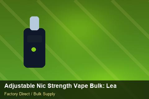 Adjustable Nic Strength Vape Bulk — Adjustable Nic Strength Vape Bulk: Lead Time & MOQ — WEEE Compliance photo 2