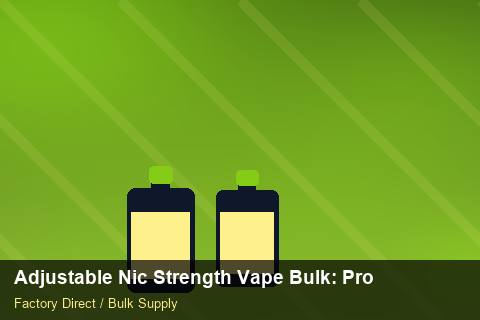 Adjustable Nic Strength Vape Bulk — Adjustable Nic Strength Vape Bulk: Procurement Strategy — WEEE Compliance photo 1