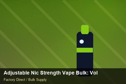 Adjustable Nic Strength Vape Bulk — Adjustable Nic Strength Vape Bulk: Volume Pricing Tiers — WEEE Compliance photo 2