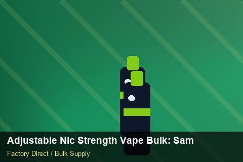 Adjustable Nic Strength Vape Bulk — Adjustable Nic Strength Vape Bulk: Sample Policy — WEEE Compliance photo 1
