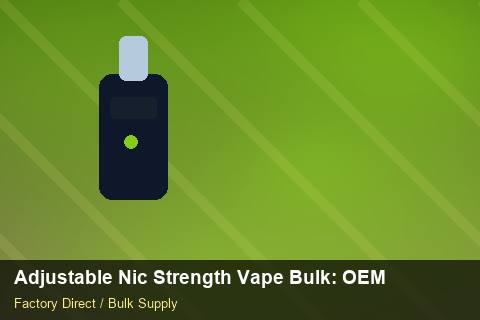 Adjustable Nic Strength Vape Bulk — Adjustable Nic Strength Vape Bulk: OEM & ODM Service — WEEE Compliance photo 1