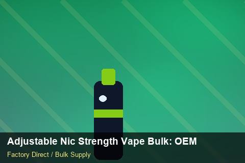 Adjustable Nic Strength Vape Bulk — Adjustable Nic Strength Vape Bulk: OEM & ODM Service — WEEE Compliance photo 2