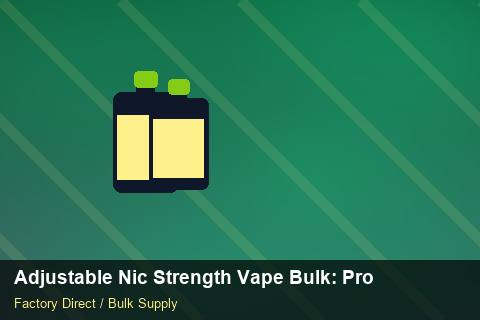 Adjustable Nic Strength Vape Bulk — Adjustable Nic Strength Vape Bulk: Production Capacity — WEEE Compliance photo 1