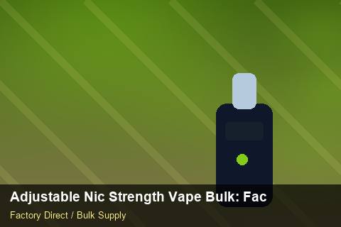 Adjustable Nic Strength Vape Bulk — Adjustable Nic Strength Vape Bulk: Factory Audit Report — WEEE Compliance photo 1