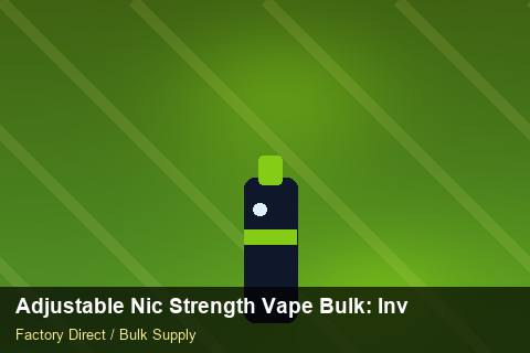 Adjustable Nic Strength Vape Bulk — Adjustable Nic Strength Vape Bulk: Inventory Management — WEEE Compliance photo 1