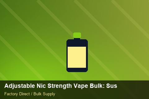 Adjustable Nic Strength Vape Bulk — Adjustable Nic Strength Vape Bulk: Sustainability — WEEE Compliance photo 1