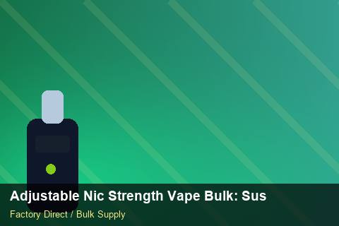 Adjustable Nic Strength Vape Bulk — Adjustable Nic Strength Vape Bulk: Sustainability — WEEE Compliance photo 2
