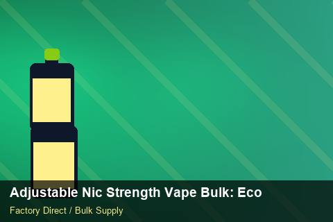 Adjustable Nic Strength Vape Bulk — Adjustable Nic Strength Vape Bulk: Eco-Friendly Materials — WEEE Compliance photo 1