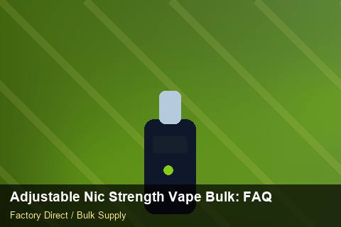 Adjustable Nic Strength Vape Bulk — Adjustable Nic Strength Vape Bulk: FAQ — WEEE Compliance photo 1