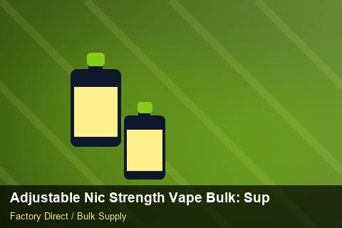 Adjustable Nic Strength Vape Bulk — Adjustable Nic Strength Vape Bulk: Supplier Vetting — WEEE Compliance photo 2