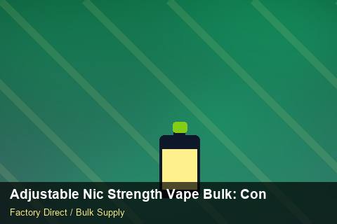 Adjustable Nic Strength Vape Bulk — Adjustable Nic Strength Vape Bulk: Contract Essentials — WEEE Compliance photo 2