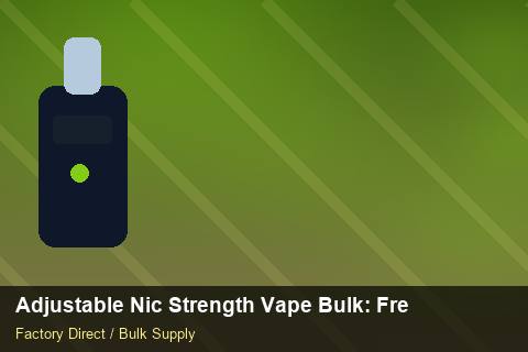 Adjustable Nic Strength Vape Bulk — Adjustable Nic Strength Vape Bulk: Freight Insurance — WEEE Compliance photo 2