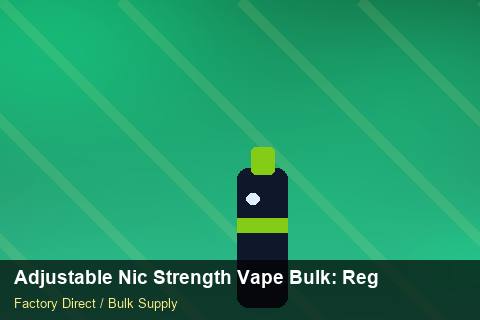 Adjustable Nic Strength Vape Bulk — Adjustable Nic Strength Vape Bulk: Regulatory Update — EPR Registration photo 2