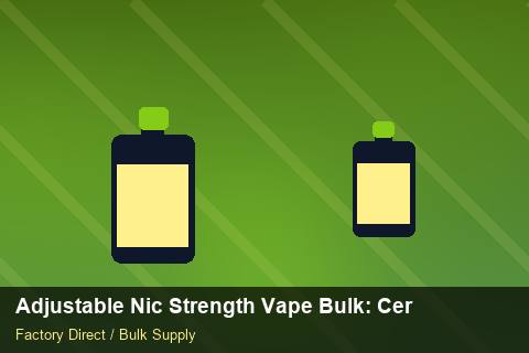 Adjustable Nic Strength Vape Bulk — Adjustable Nic Strength Vape Bulk: Certifications & MSDS — EPR Registration photo 1