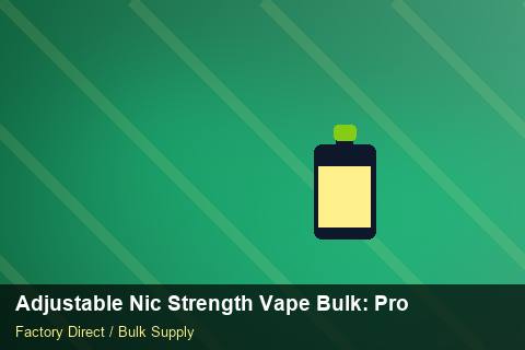 Adjustable Nic Strength Vape Bulk — Adjustable Nic Strength Vape Bulk: Production Capacity — EPR Registration photo 1