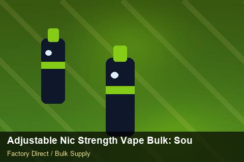 Adjustable Nic Strength Vape Bulk — Adjustable Nic Strength Vape Bulk: Sourcing Workflow — EPR Registration photo 1